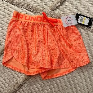 Under Armour kids Vibrant Orange Athletic Shorts